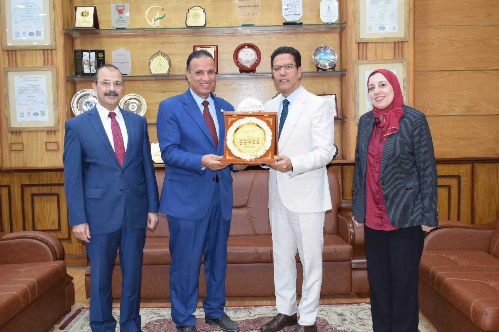 Benha University Council honors the Acting Dean at Faculty of Applied Arts