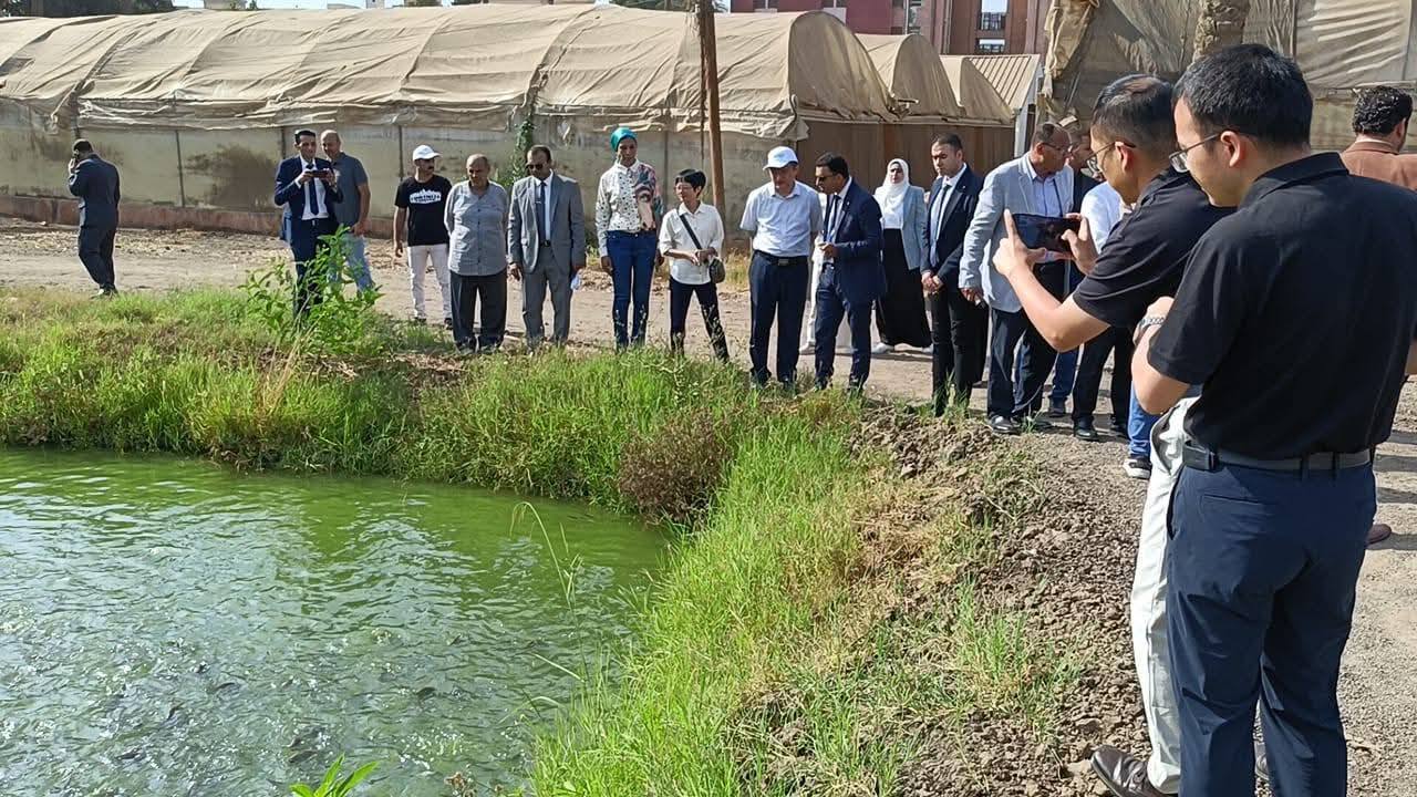 A delegation from Foshan University inspects Farms and Research Laboratories at Benha University 
