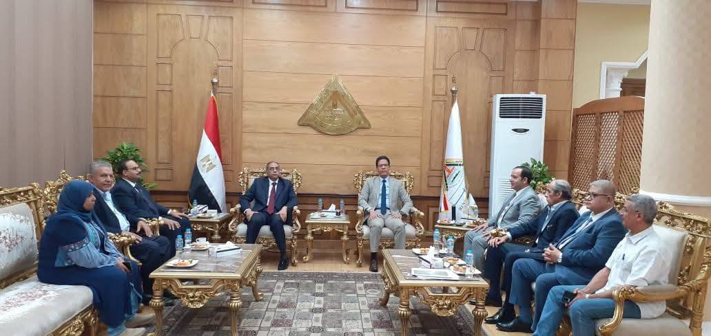 President of Benha University Reviewed Progress of New University Hospital Project with Nile Valley Company