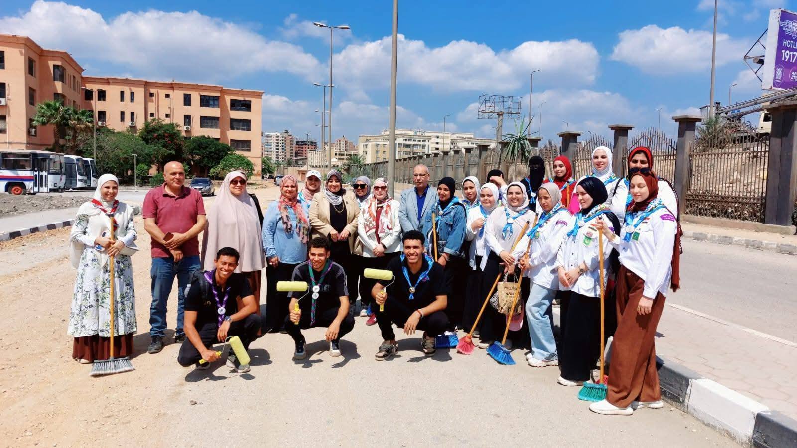 Benha University Adorns Campus with Student Participation in Preparation for the New Academic Year