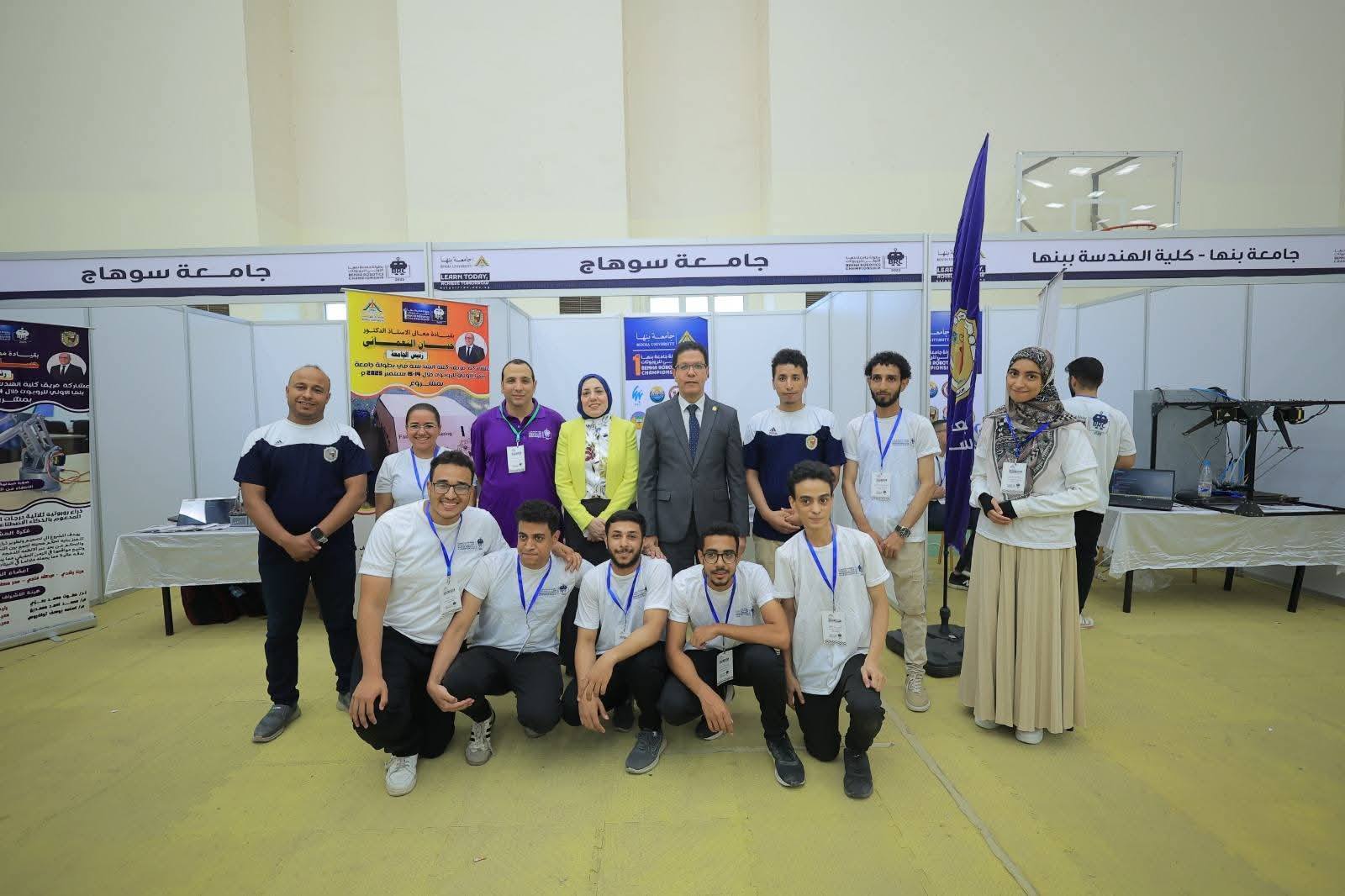 Prof. El-Gizawy Opened the First Benha University Robotics Championship