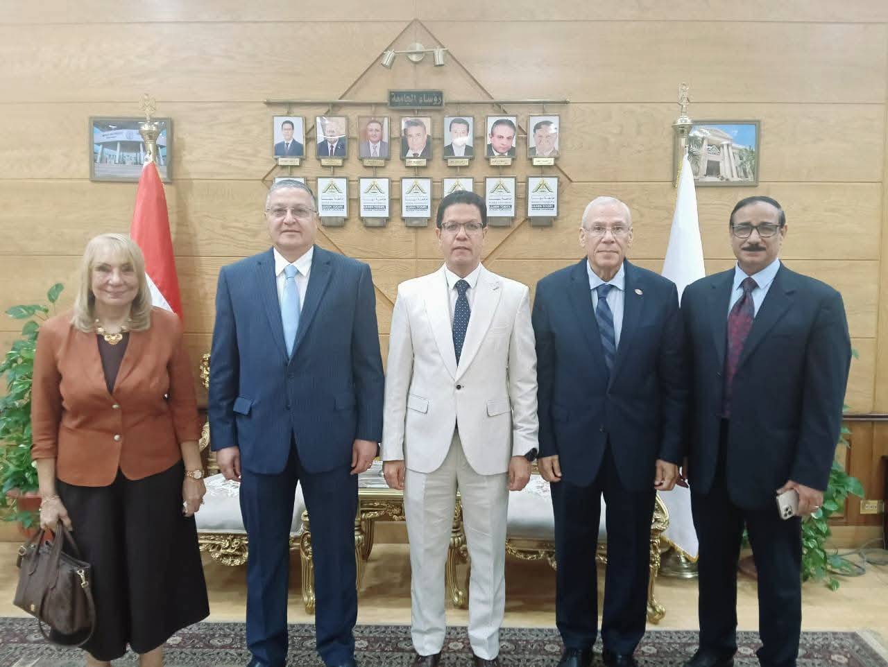 The President of Benha University Chairs the Committee for Selecting the Dean of the Faculty of Commerce