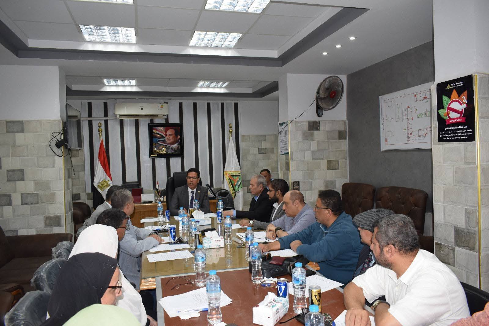 Benha University President Chaired Executive Council Meeting for University Residential Campus