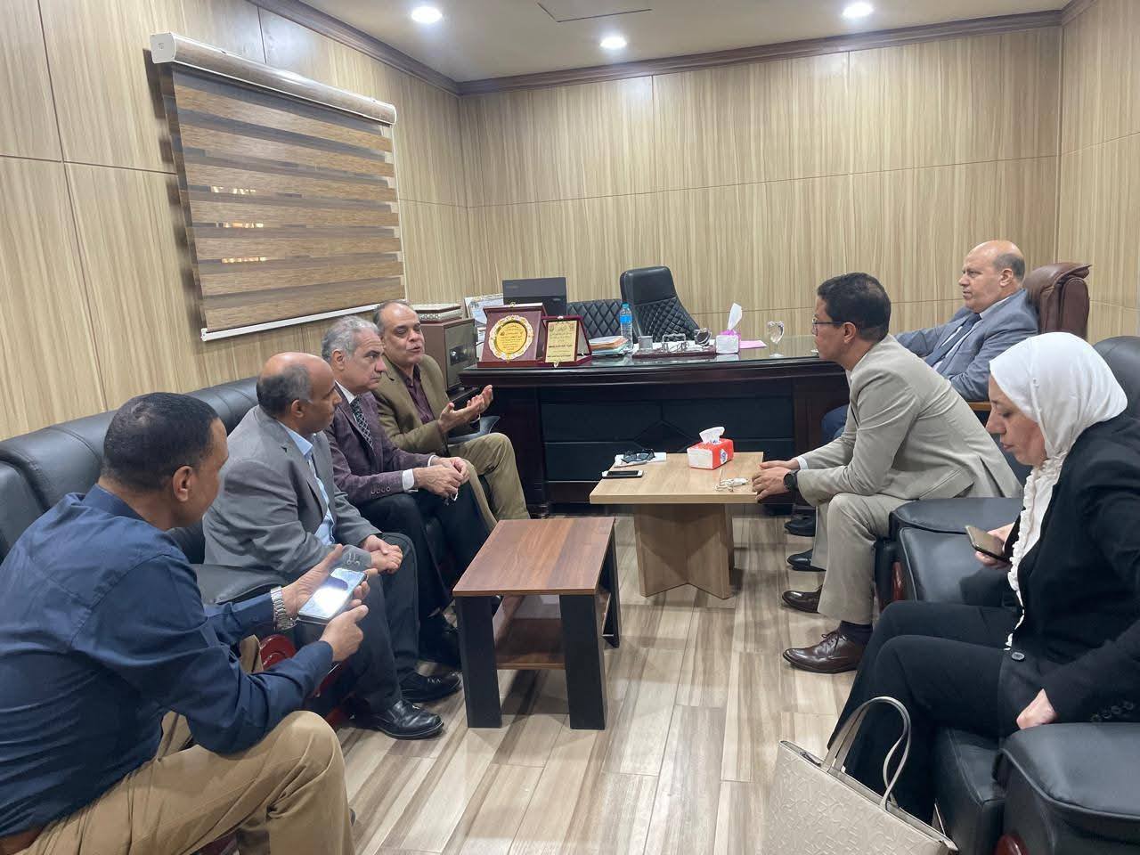 Benha University President Checks on 9 Applied Arts Students Injured in Abu Simbel Desert Road Accident in Aswan