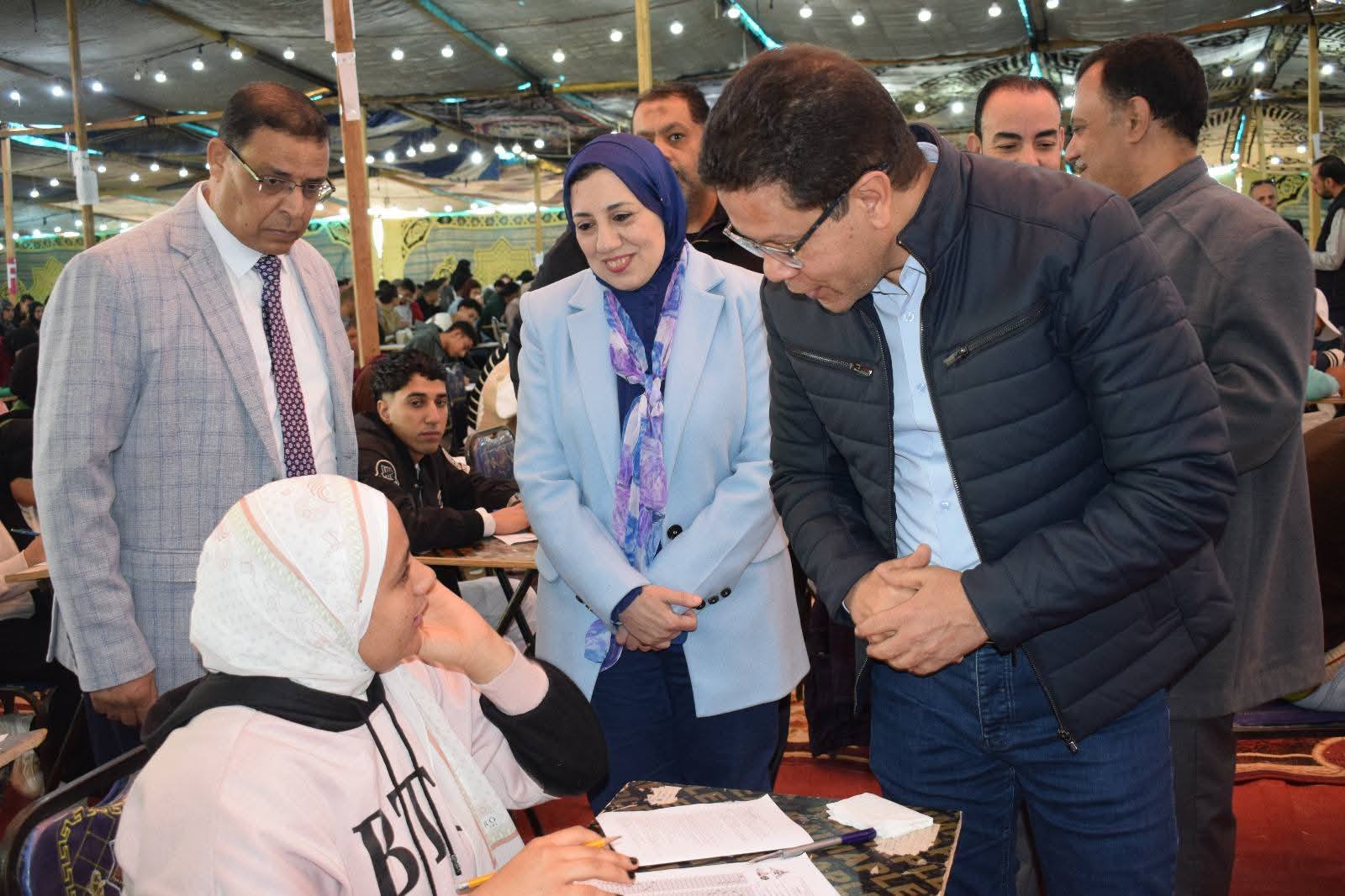 Benha University President Inspects Exam Proceedings at Nursing and Education Faculties and Construction Work of the University's Lecture Halls Building