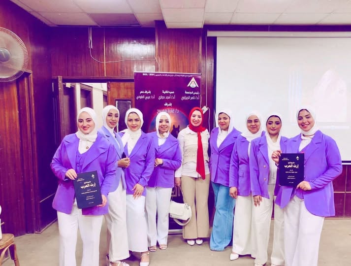  President of Benha University Congratulates Winning Students of Media Creativity Competition 