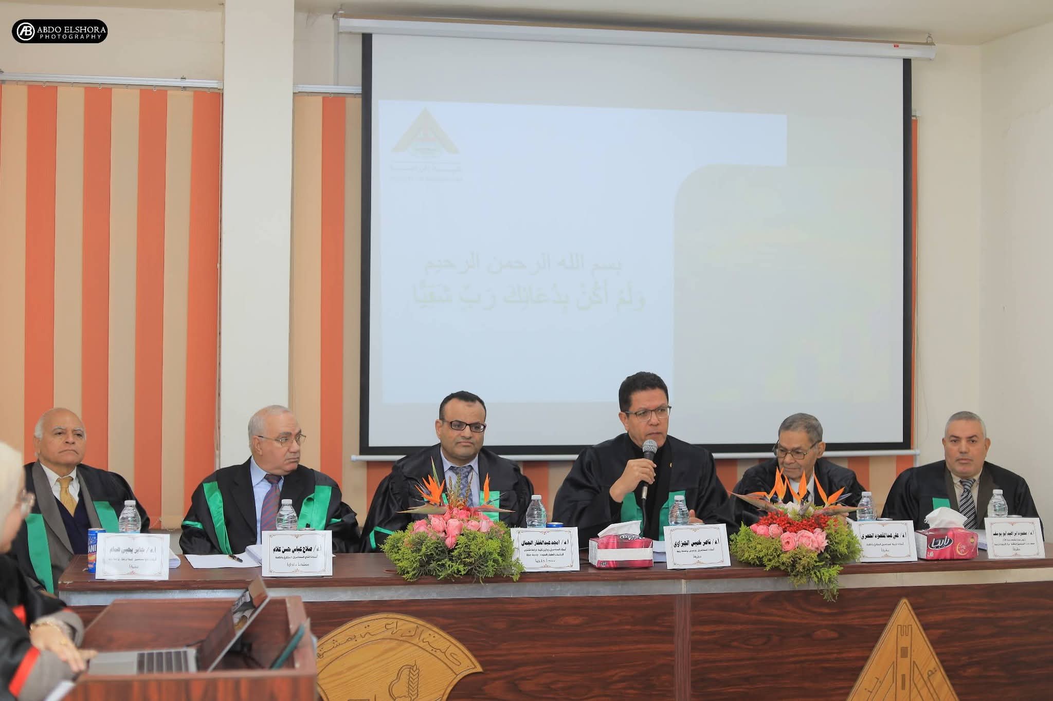 President of Benha University Participated in Discussing a Doctoral Thesis for Developing New Hybrid Rice Varieties Resistant to High Salinity