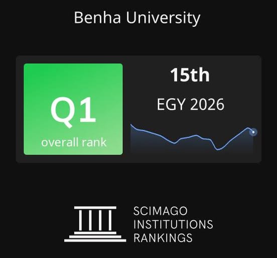 Benha University Ranked Among the First Category Universities for the Third Consecutive Year in the SCImago Spanish Ranking 2026