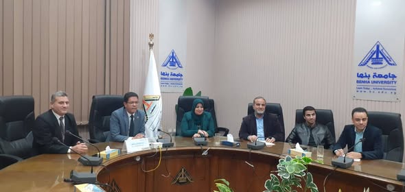 Prof. El-Gizawy Followed Up on the Developments of Benha University's Carbon Neutrality Platform