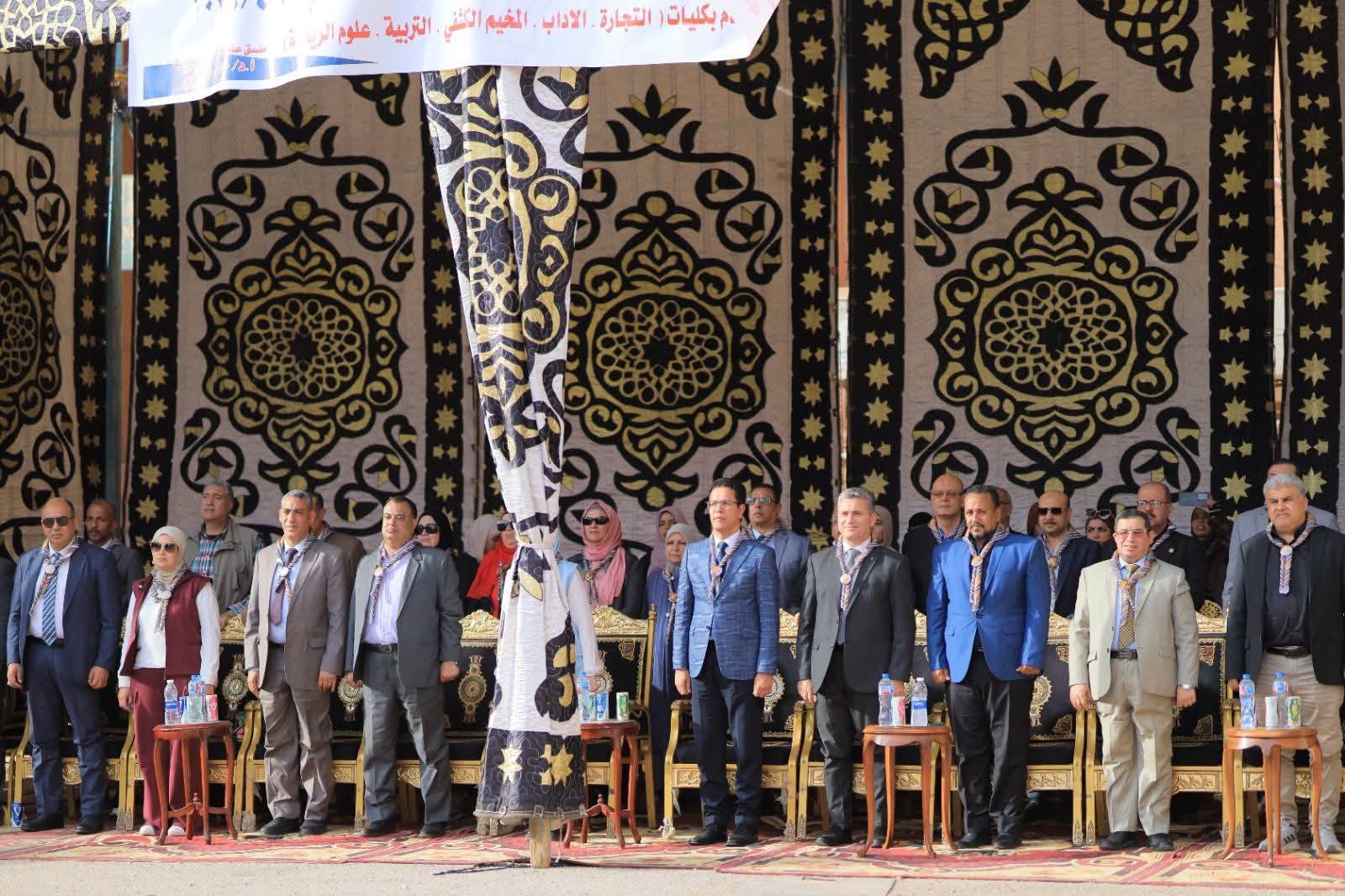 President of Benha University inaugurated the 24th Scout Festival for University Scouts