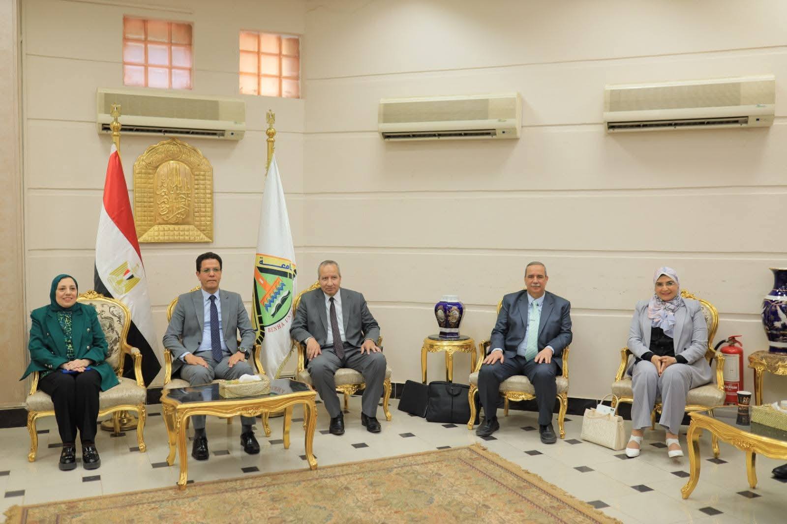 President of Benha University welcomed the Basic Sciences Sector Committee of the Supreme Council of Universities