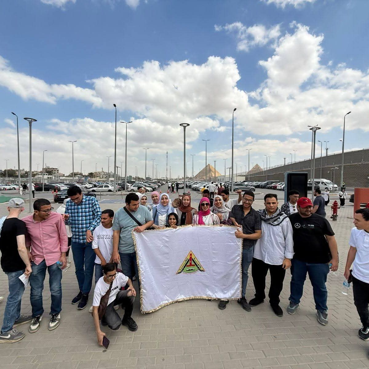 Benha University Delegation of Students with Disabilities Visits the Grand Egyptian Museum