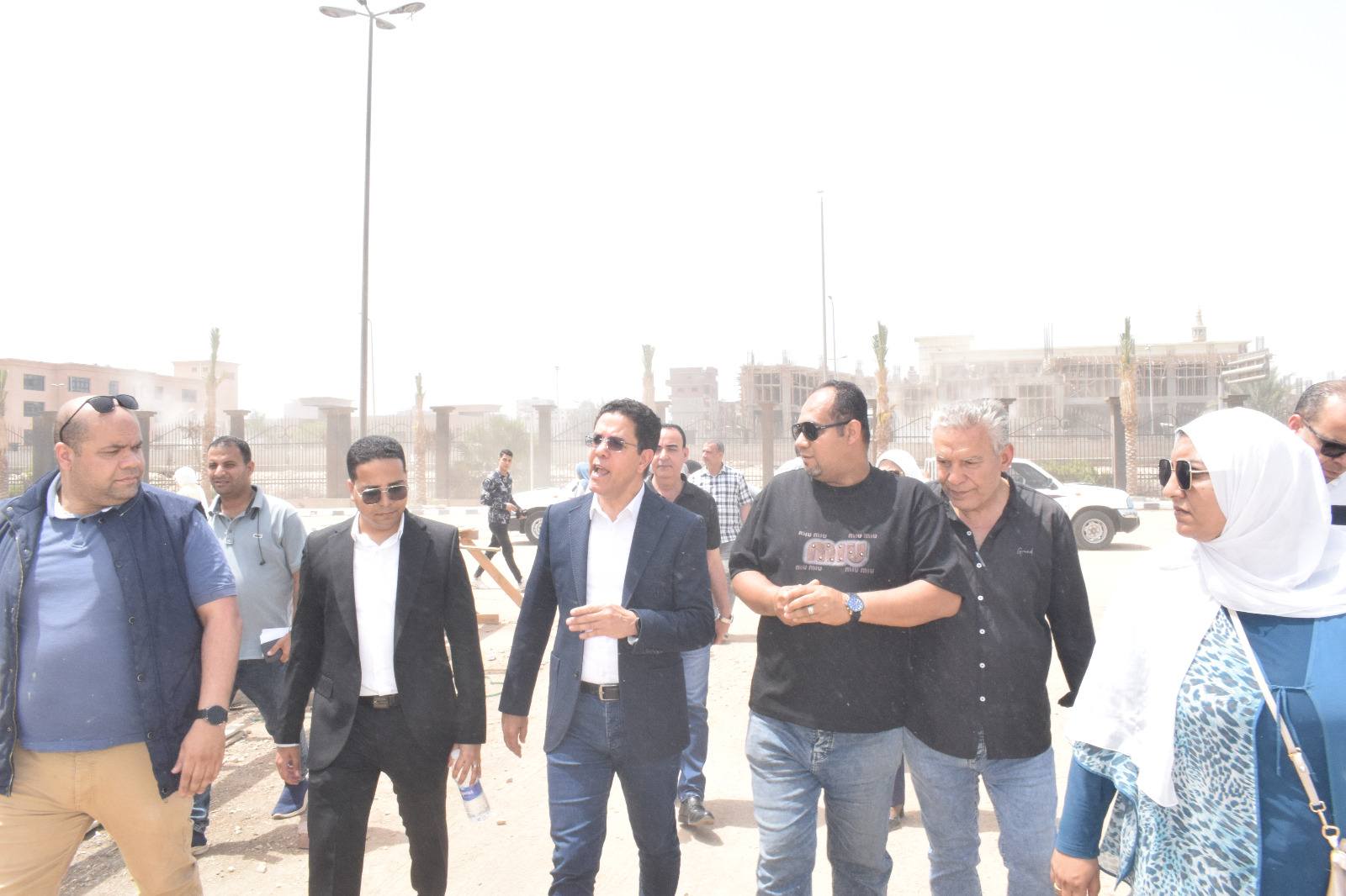 President of Benha University Inspects Construction Works at Faculties of Specific Education and Applied Arts in Kafr Saad