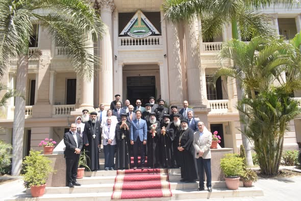 President of Benha University Welcomes church delegations offering Eid al-Adha greetings  