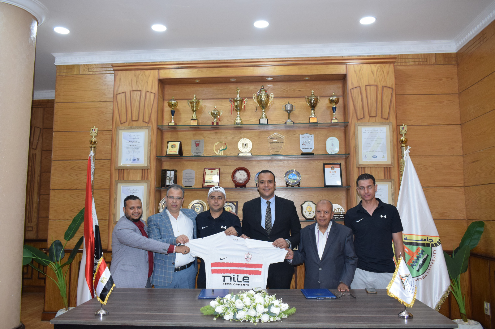 Mutual Protocol between Bedaya Company at Benha University and Al-Nahoud Company for Development