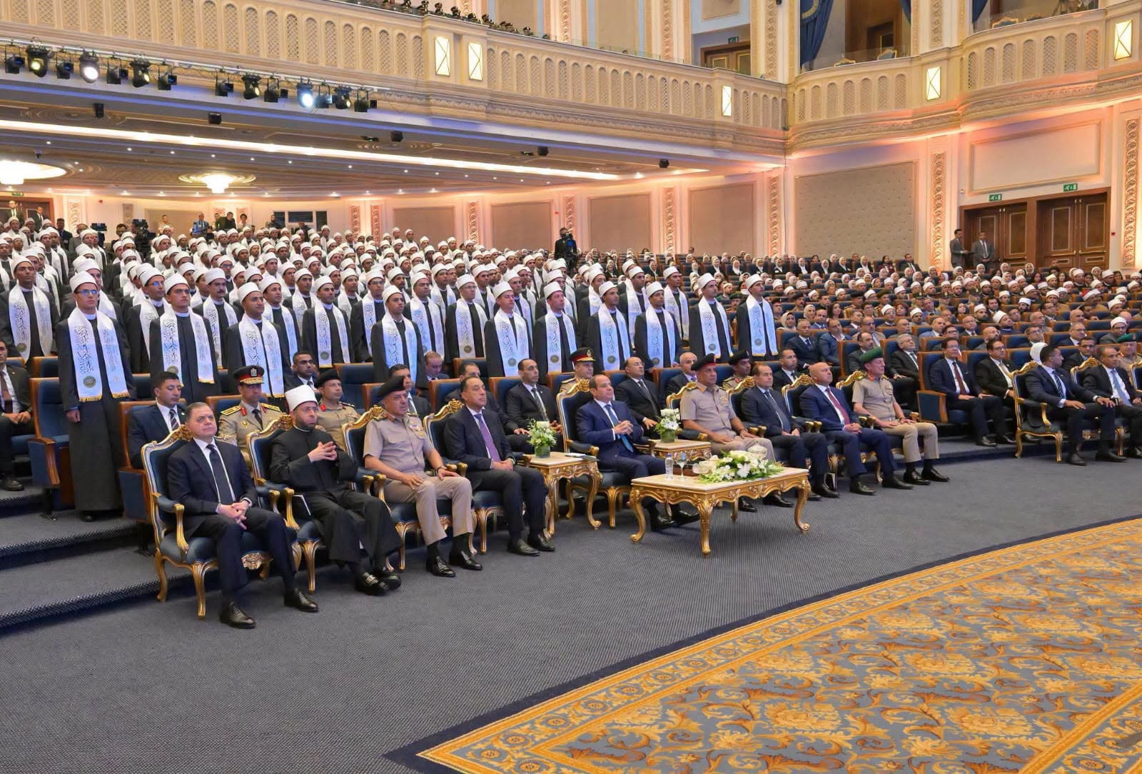 The President of Benha University Participated in the Graduation Ceremony of the Third Batch of Imams from the Ministry of Awqaf at the Egyptian Military Academy