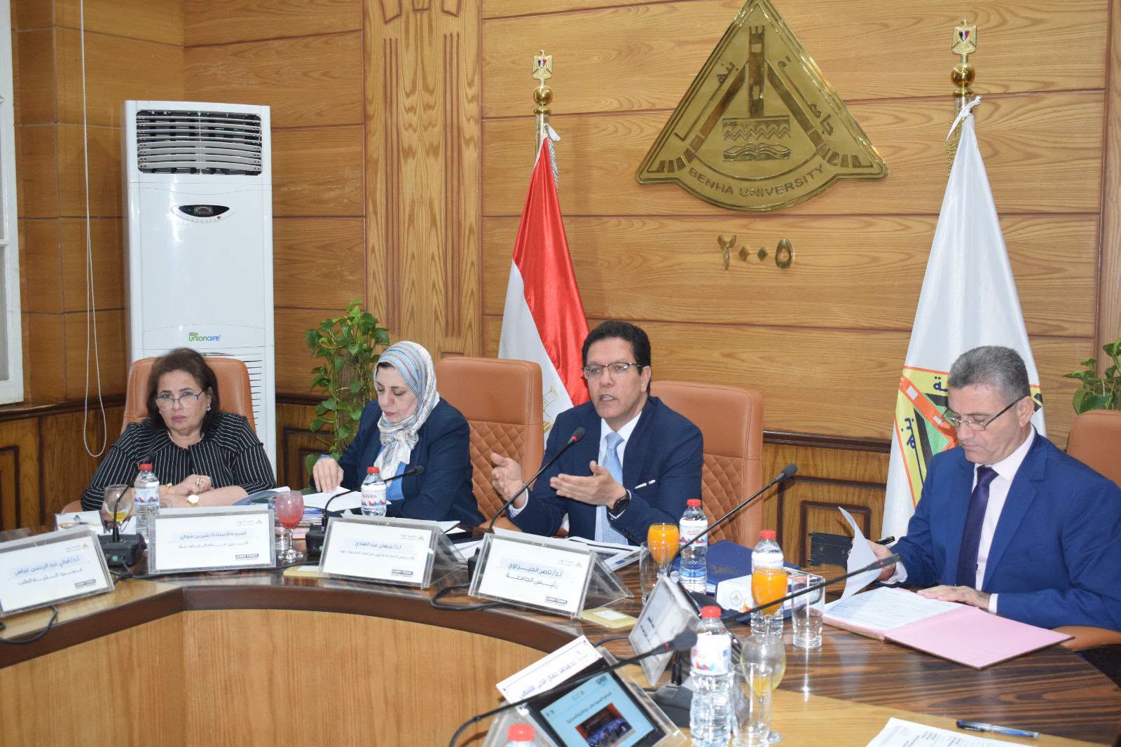 Benha University Council held its meeting chaired by Prof. Nasser El-Gizawy