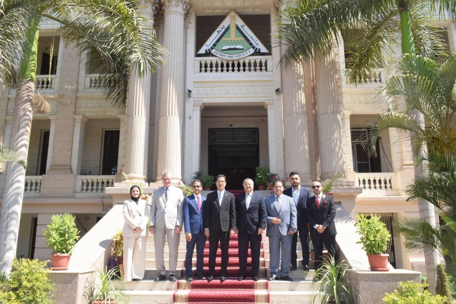 Benha University President Welcomes Delegation from the General Authority for Healthcare Accreditation and Regulation (GAHAR)  