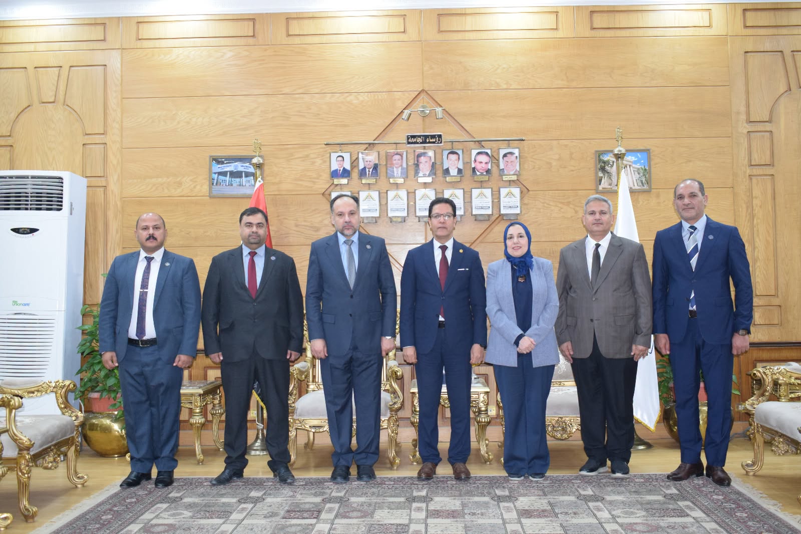 President of Benha University welcomed President of Al-Furat Al-Awsat Technical University