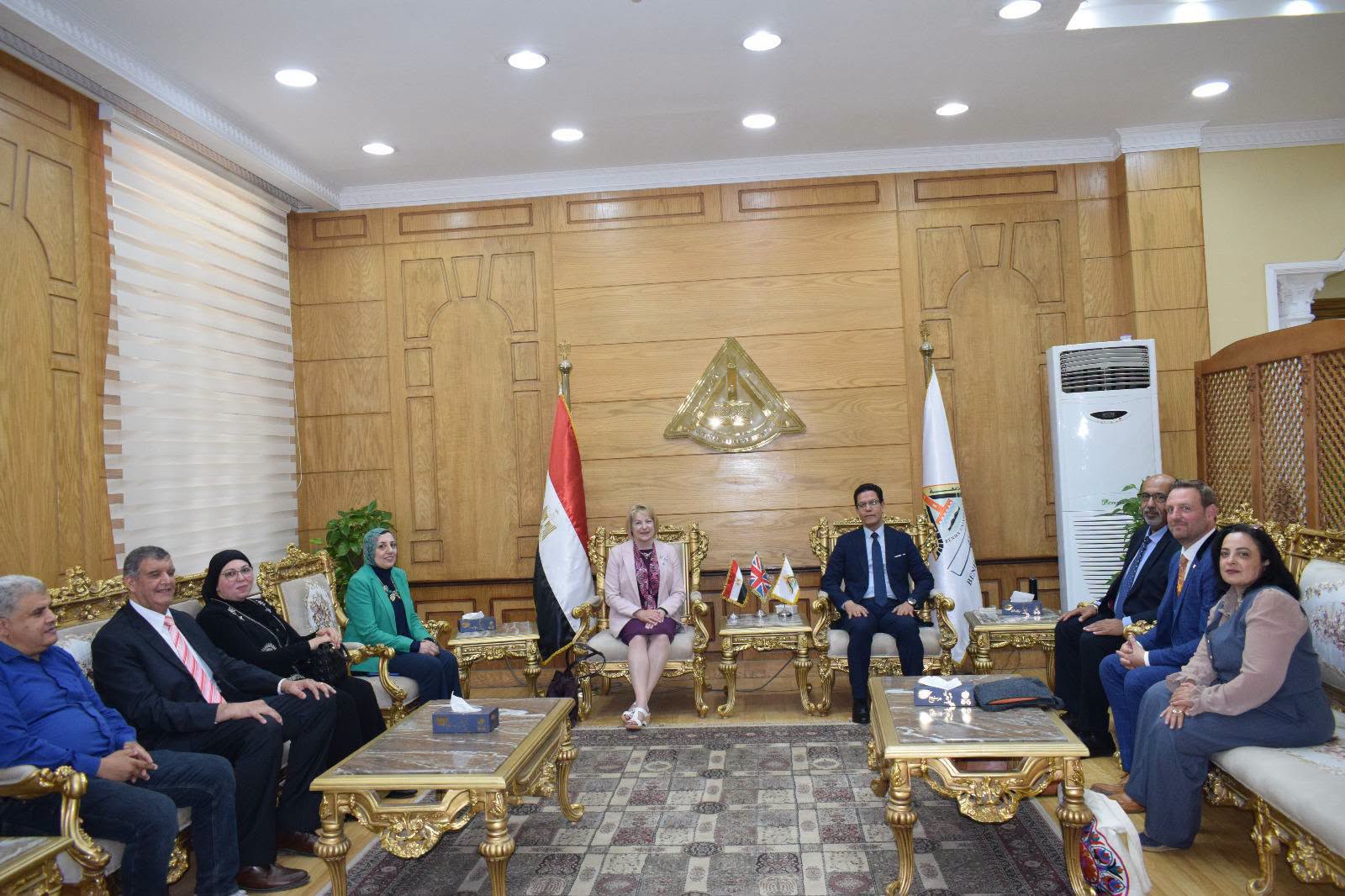 President of Benha University Welcomed the President of Canterbury Christ Church University and Discusses Enhancing Academic Cooperation and Approving 12 Dual Programs