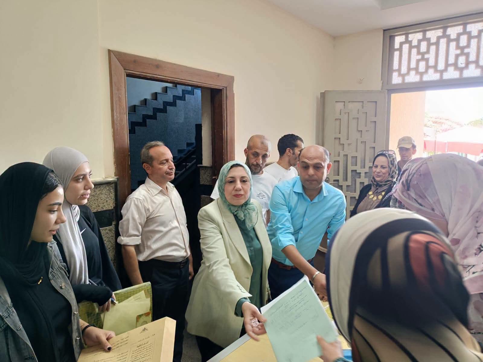 Vice President of Benha University Inspects Aptitude Tests at the Faculties of Sport Sciences and Applied Arts  