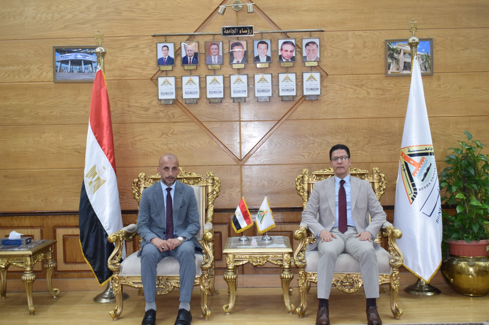 رئيس جامعة بنها يستقبل عميد كلية علوم الرياضة الجديد 