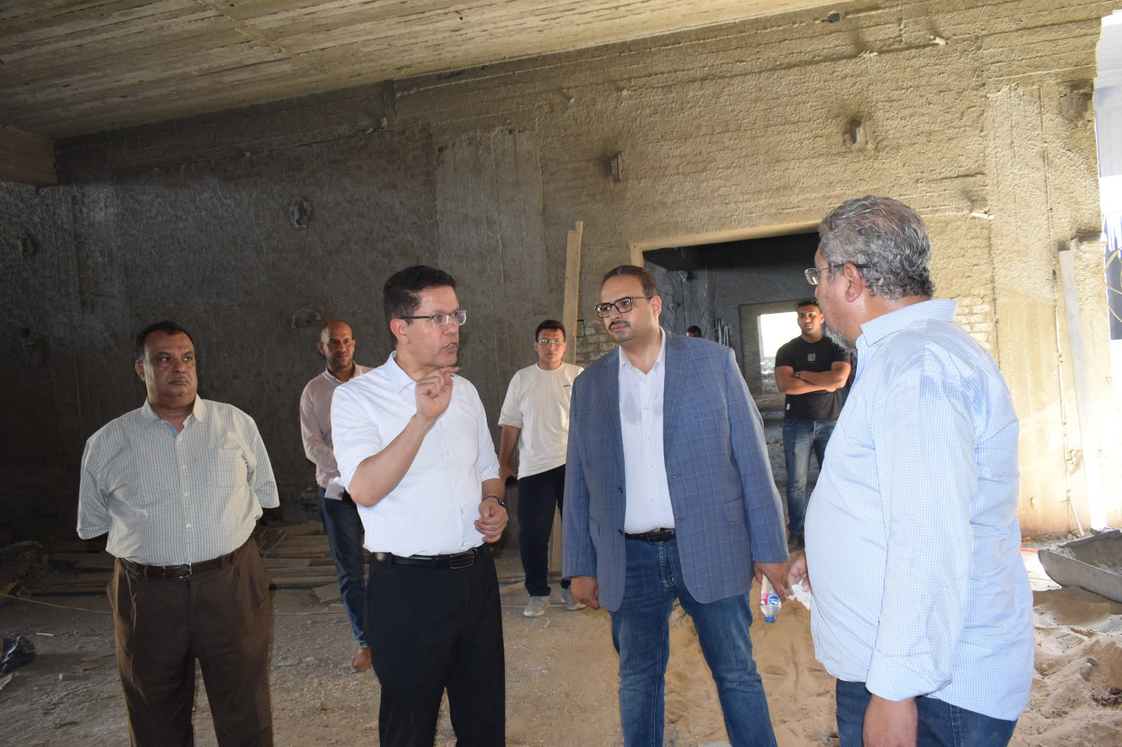 President of Benha University Inspects Development Projects and New Constructions at the Kafr Saad Faculties Complex  