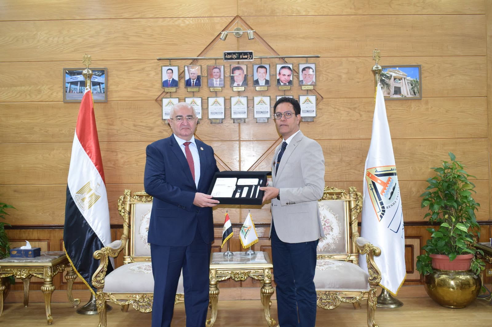 President of Benha University welcomed the Ambassador of Azerbaijan in Cairo