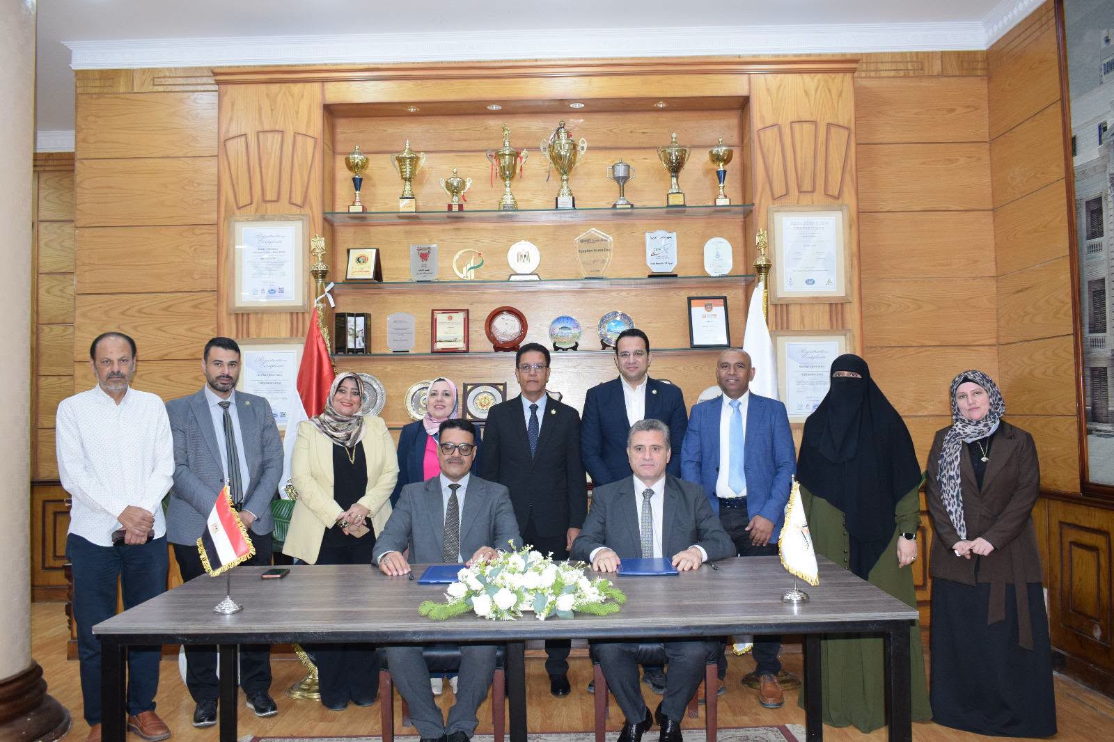 بروتوكول تعاون بين جامعة بنها وشركة مياه القليوبية في التدريب والبحث العلمي والاستشارات ودعم الاستدامة