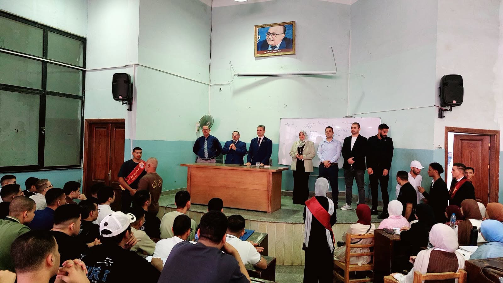 Vice President of Benha University for Community Service and Environmental Development Inspected the Educational Process at the Faculties of Law and Sports Science