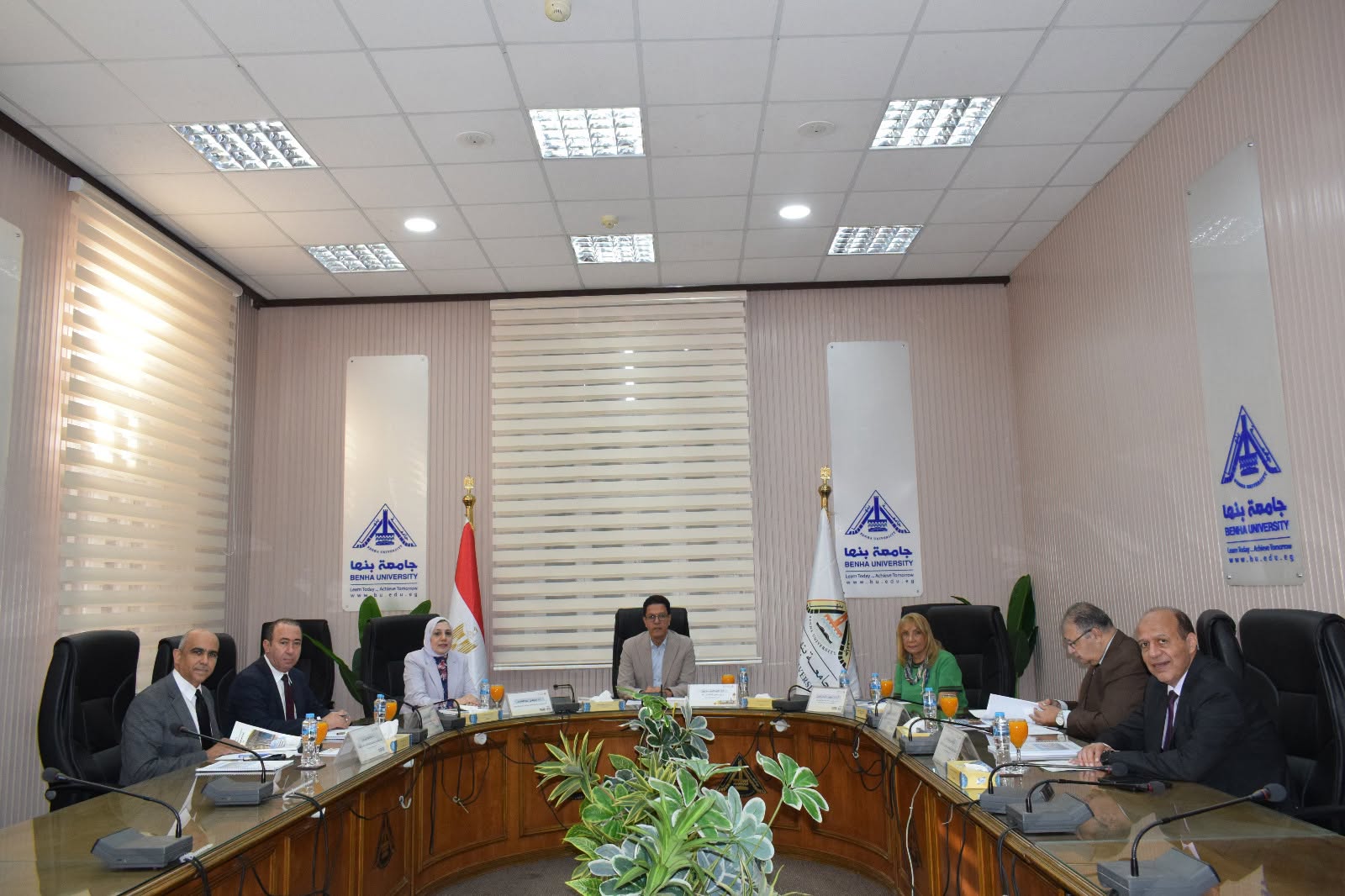 Benha University Leadership Committee interviewed Applicants for Leadership Positions