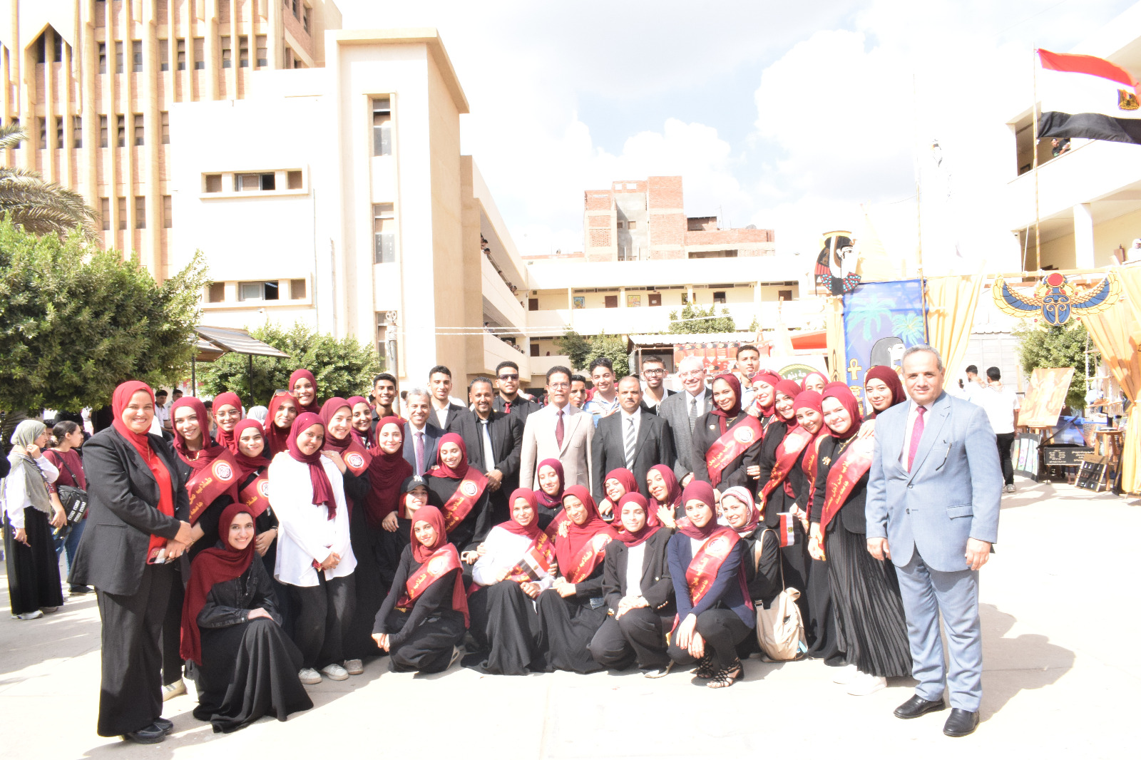 President of Benha University Attended Student Activities at the Faculty of Specific Education in Celebration of October Victories